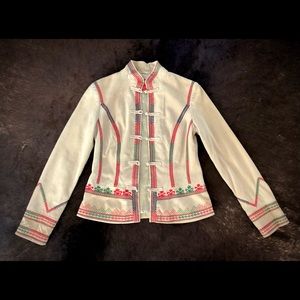 Exquisite hand-sewn Chinese fine-suede jacket
